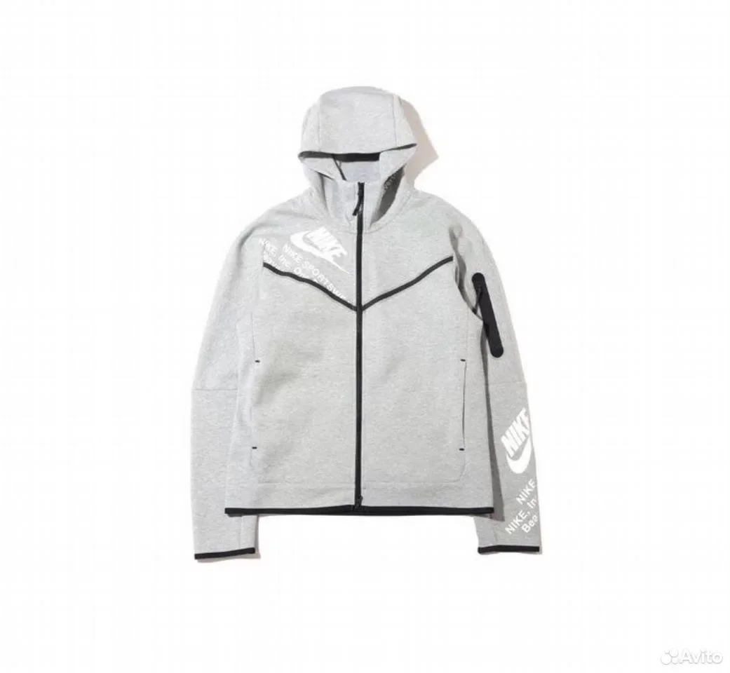 Худи Nike Tech Fleece Printing Full-Length Zipper - изображение 1