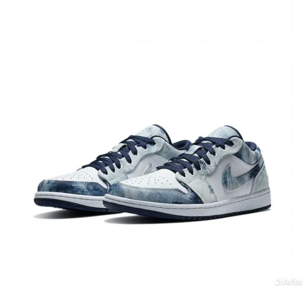 Кроссовки Nike Air Jordan 1 Low Washed Denim - изображение 1