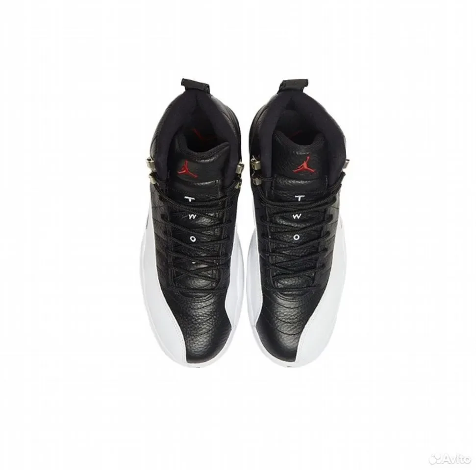 Кроссовки Nike Air Jordan 12 Retro White&Black - миниатюра 3