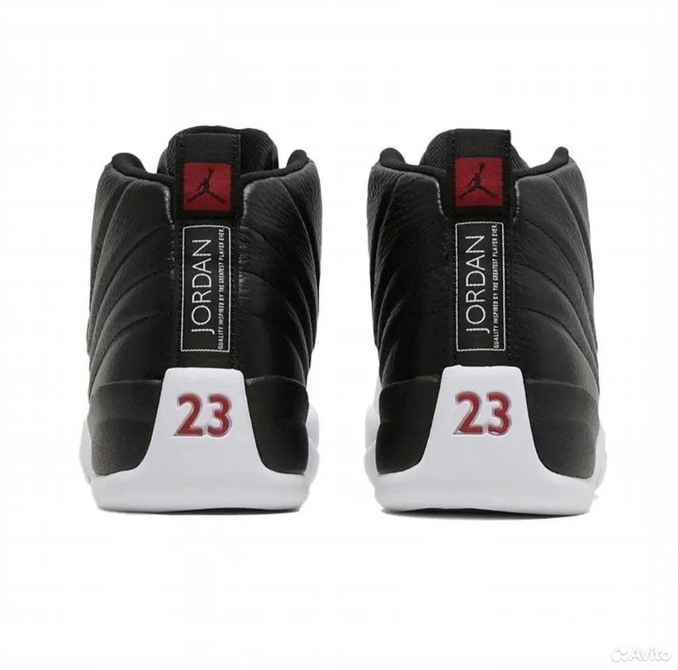 Кроссовки Nike Air Jordan 12 Retro White&Black - миниатюра 4