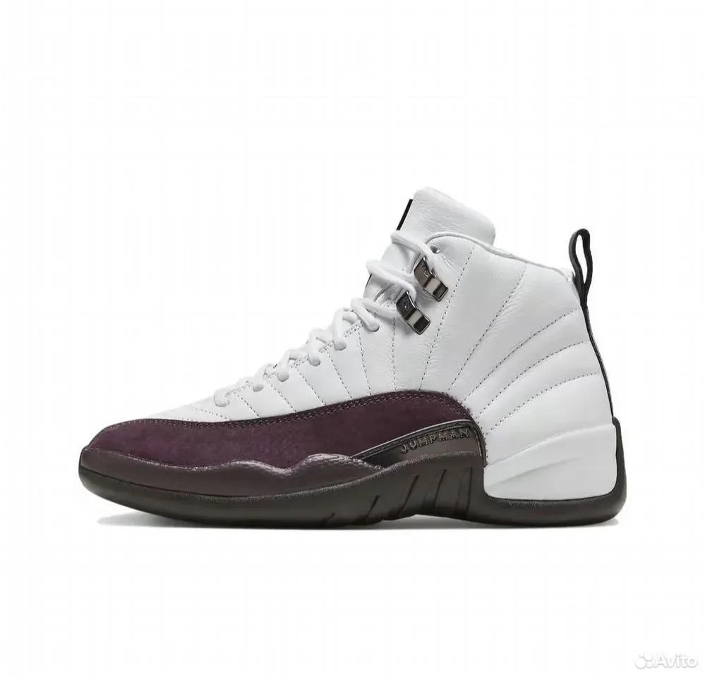 Кроссовки Nike Air Jordan 12 Retro White&Black - миниатюра 5