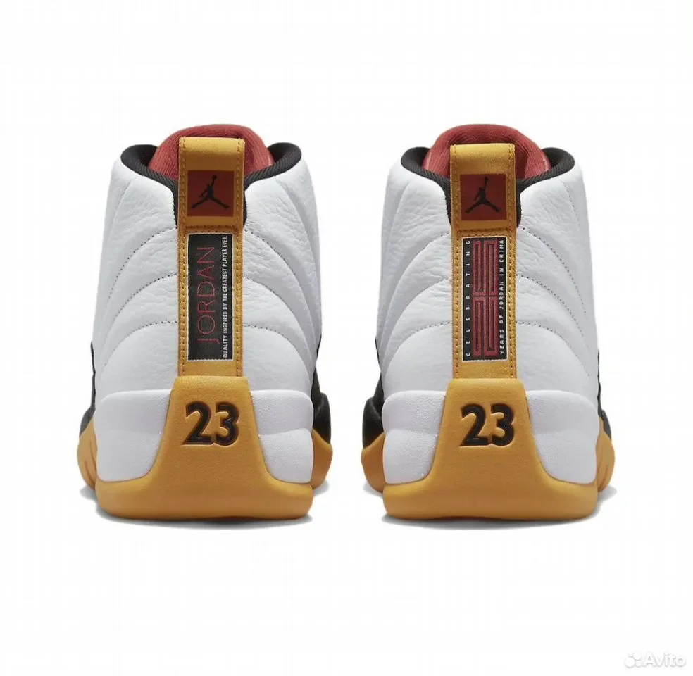 Кроссовки Nike Air Jordan 12 Retro White&Black - миниатюра 6