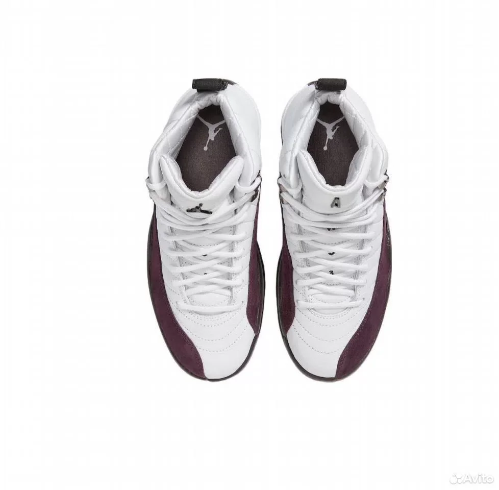 Кроссовки Nike Air Jordan 12 Retro White&Black - миниатюра 7