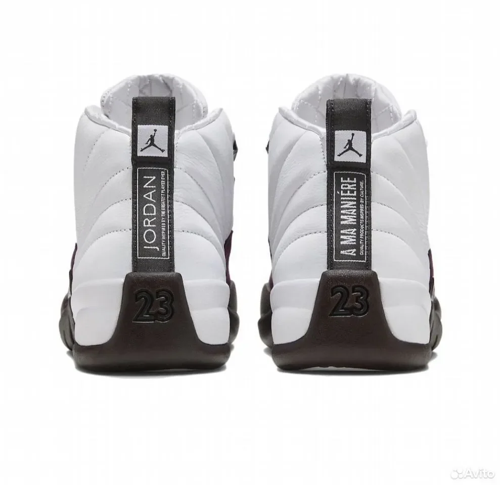 Кроссовки Nike Air Jordan 12 Retro White&Black - миниатюра 8