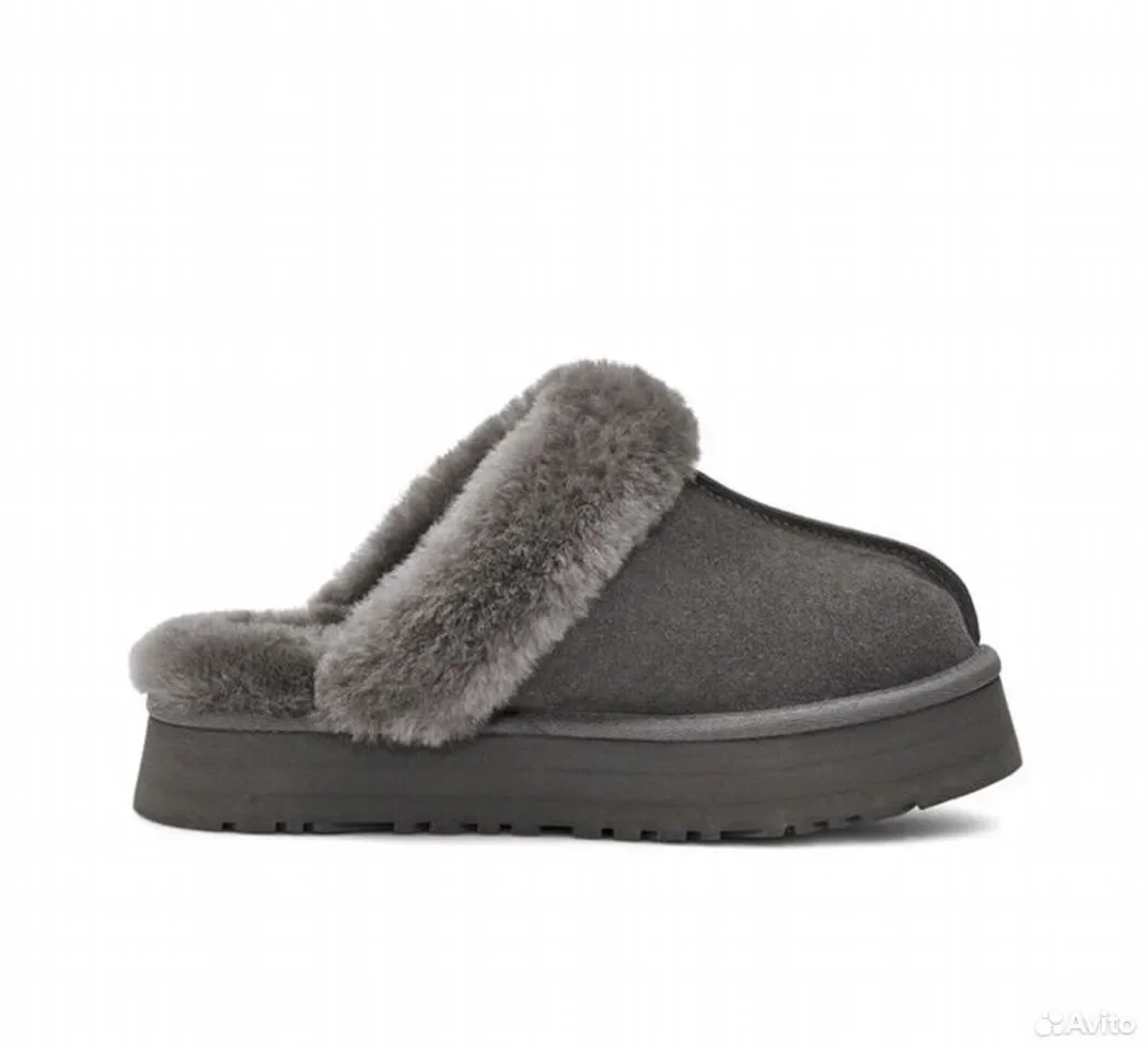 Тапочки UGG Disquette Grey - миниатюра 2