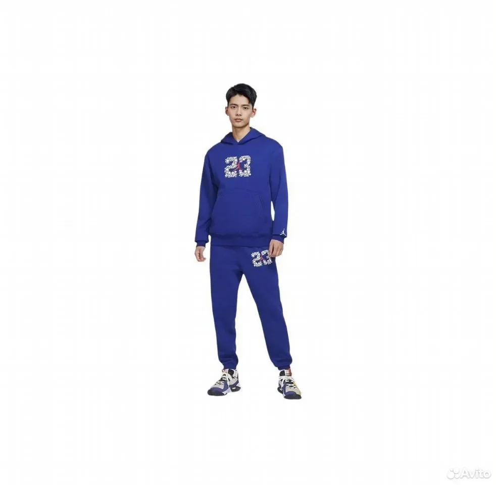 Толстовка Nike Jordan Sport Blue 23 - миниатюра 4