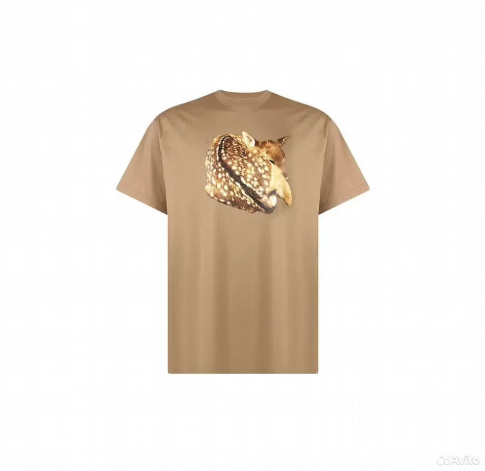 Футболка Burberry Deer Print Beige - изображение 1
