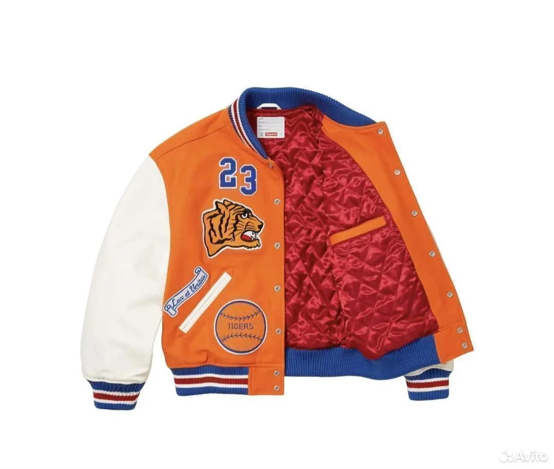Кофта бомбер Supreme Tiger Orange - миниатюра 3