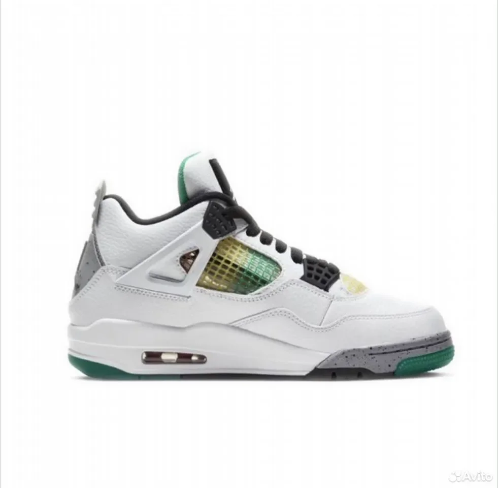 Кроссовки Nike Air Jordan 4 Lucid Green - миниатюра 3