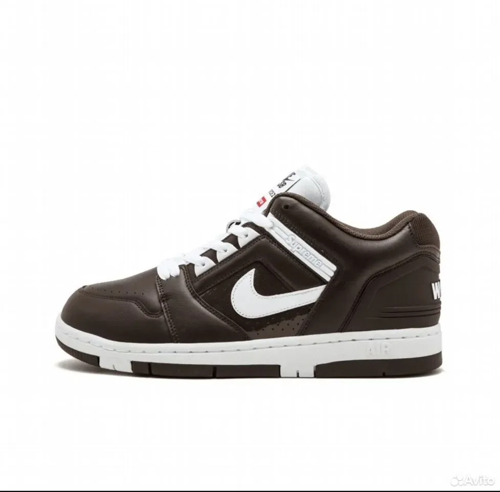 Кроссовки Nike Air Force 2 Low x Supreme Brown - изображение 1