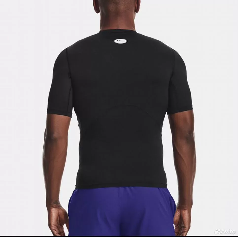 Футболка Under Armour HeatGear Black - миниатюра 3