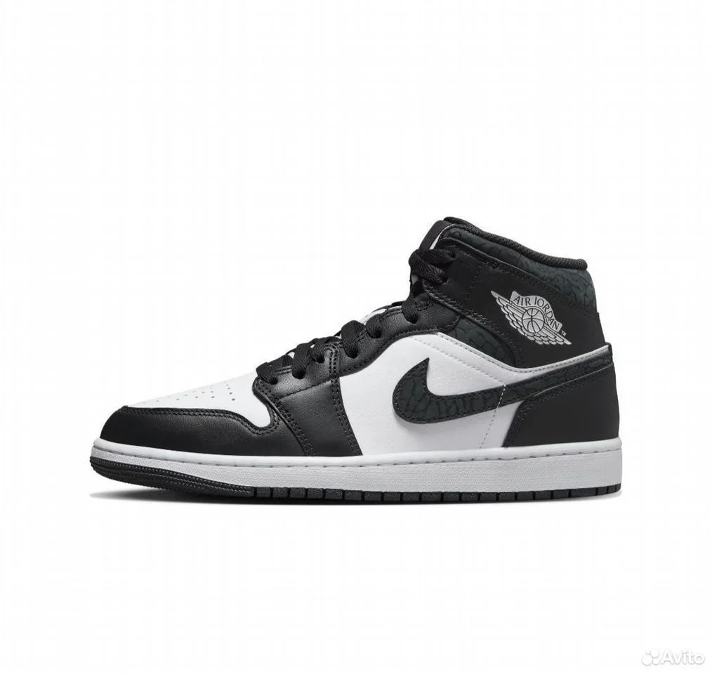 Кроссовки Nike Air Jordan 1 Mid Panda - миниатюра 2