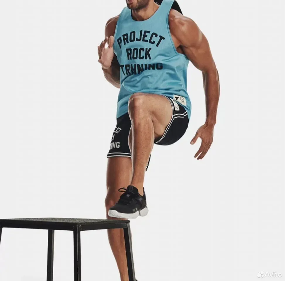 Майка Under Armour Project Rock Azure - миниатюра 5