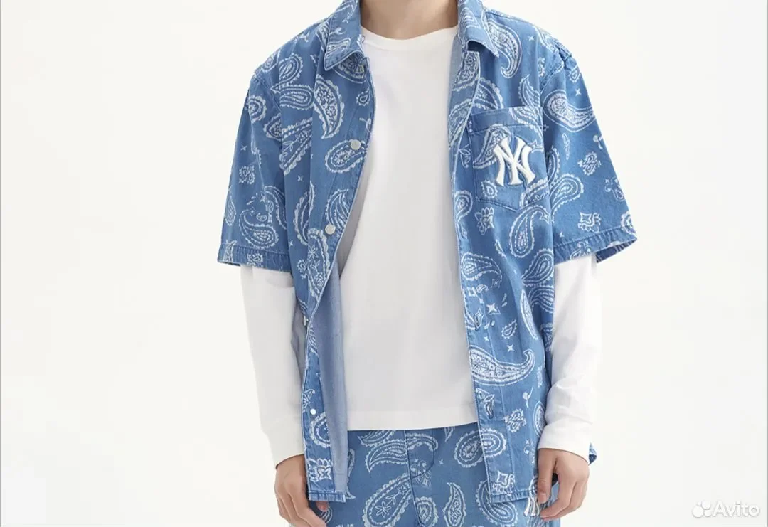 Джинсовая рубашка MLB New York Yankees - миниатюра 3