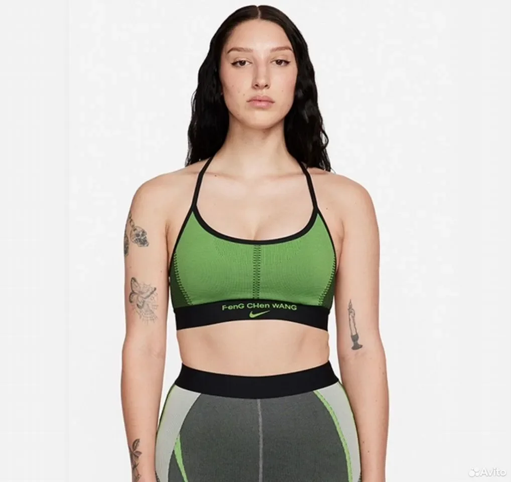 Бра Feng Chen Wang x Nike Wmn green - миниатюра 3