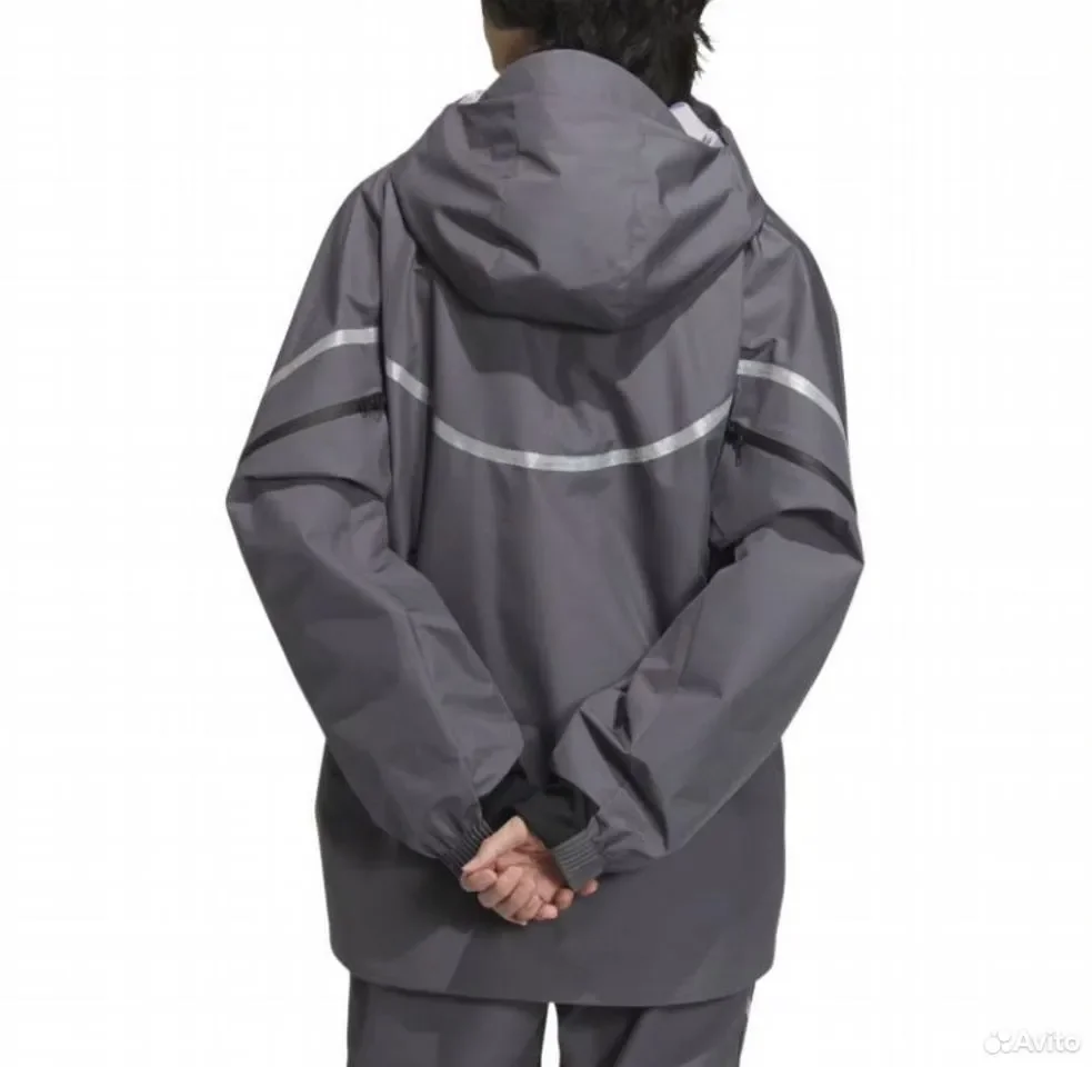 Ветровка Adidas fustl P JKT 6 FW 24 Light Grey - миниатюра 3