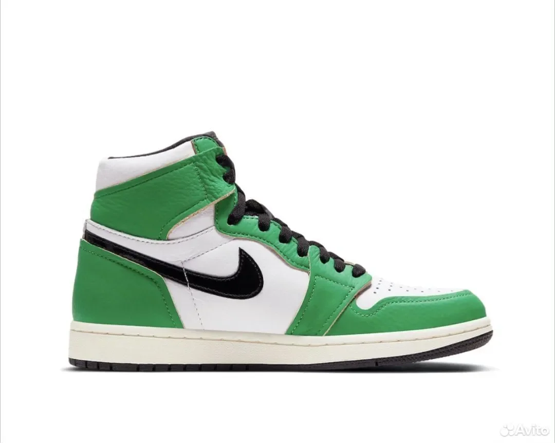 Кроссовки nike AIR Jordan 1 High Retro Lucky Green - миниатюра 2