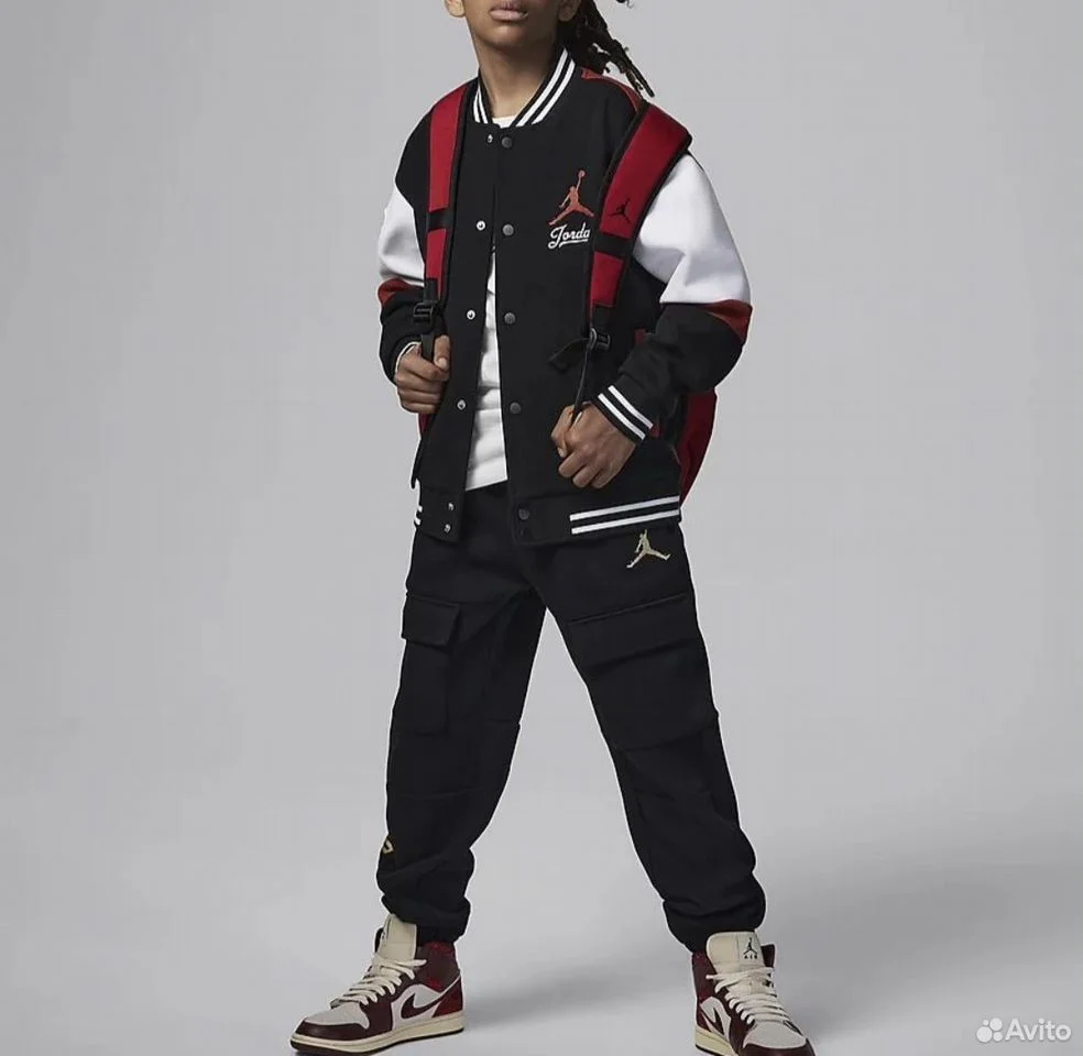 Бомбер Nike Air Jordan Big Kids - миниатюра 3