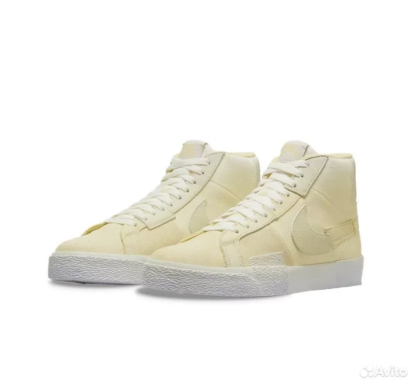 Кеды nike SB blazer MID PRM IN “lemon wash" - изображение 1