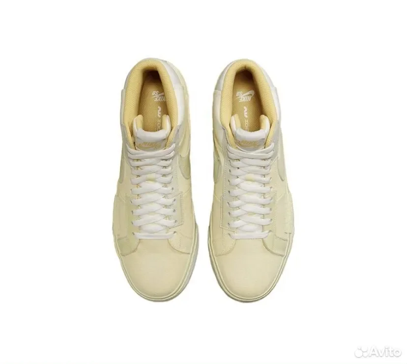 Кеды nike SB blazer MID PRM IN “lemon wash" - миниатюра 4
