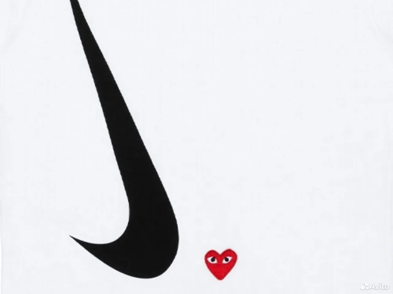 Футболка CDG Play x Nike "Play Together" Logo - миниатюра 5