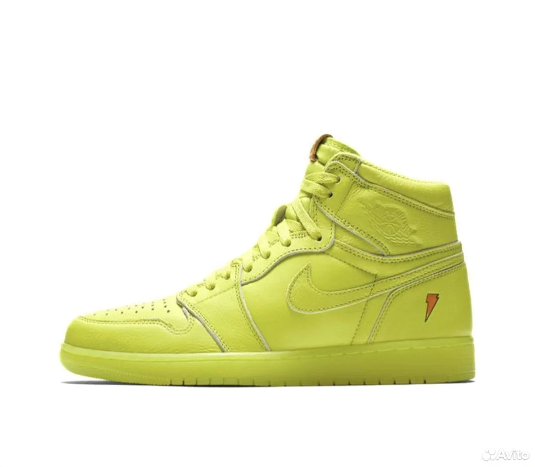 Кроссовки AIR Jordan 1 High Lemon Yellow - изображение 1