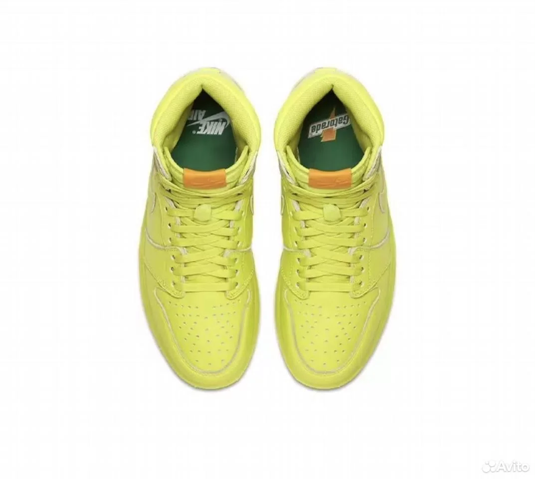 Кроссовки AIR Jordan 1 High Lemon Yellow - миниатюра 2