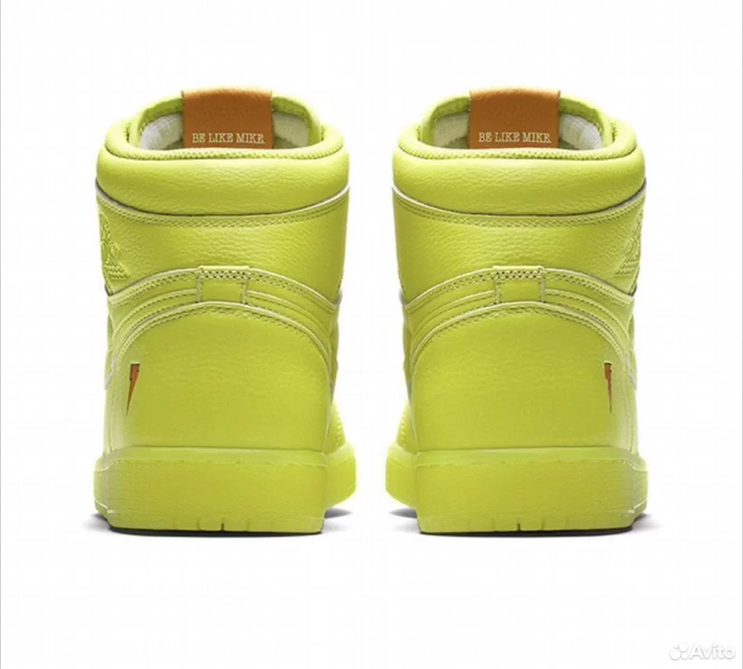Кроссовки AIR Jordan 1 High Lemon Yellow - миниатюра 3