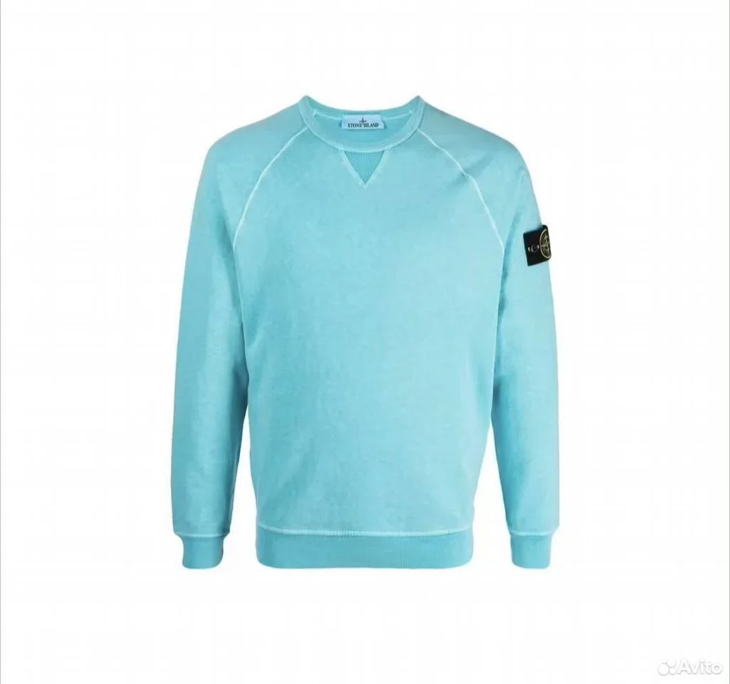 Свитшот Stone Island SS23 Light Blue - миниатюра 2