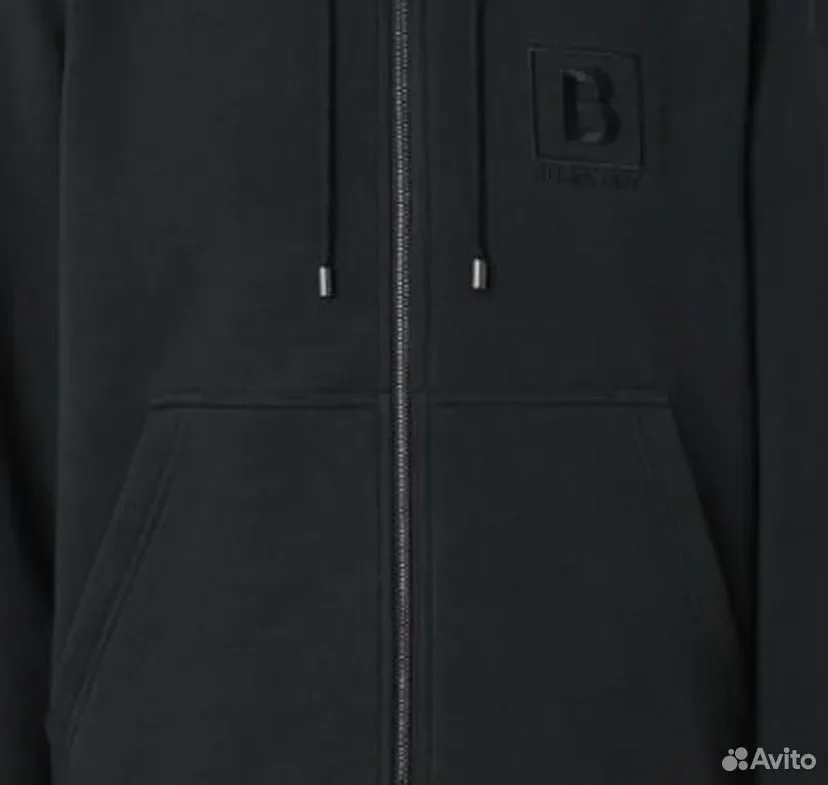 Худи Burberry letter graphic cotton blend hooded - миниатюра 3