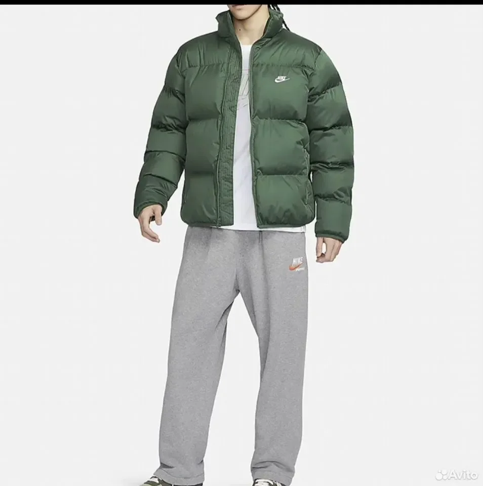 Пуховик Nike Sportswear Puffer Jacket Green - миниатюра 3