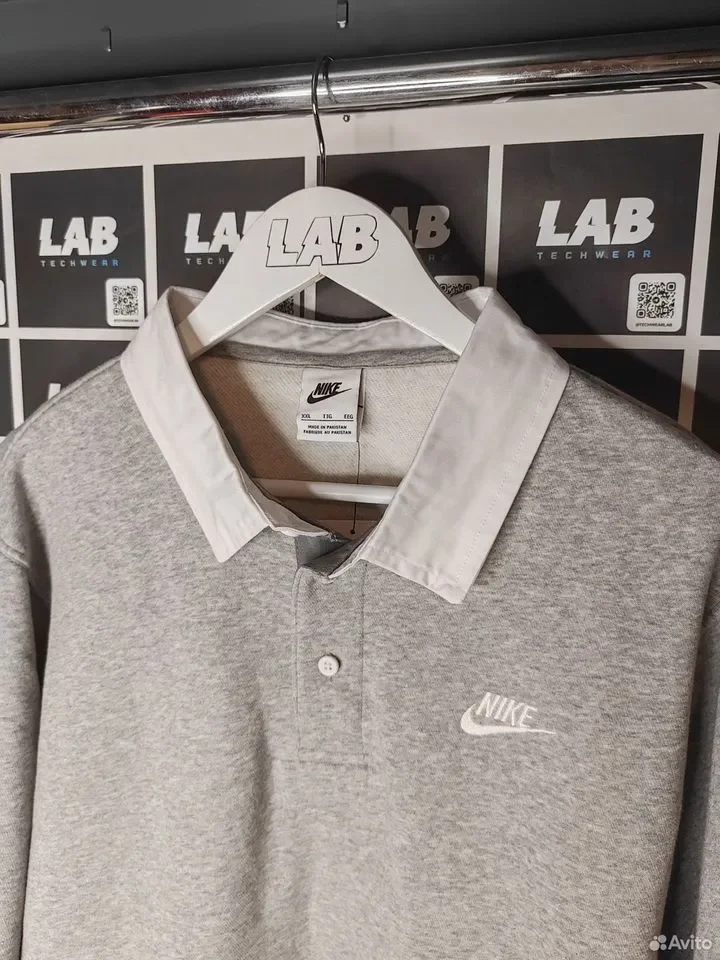 Рубашка-поло nike AS M NK club BB LS polo - миниатюра 2
