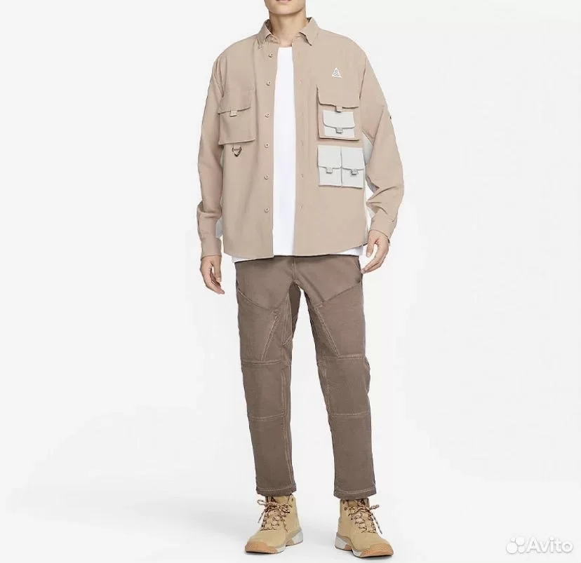 Рубашка Nike ACG Dri-FIT UV Trail 'Khaki' - миниатюра 3