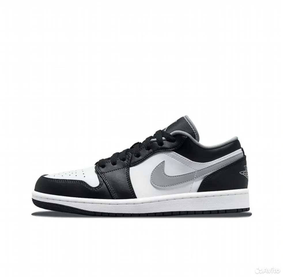 Кроссовки Nike Air Jordan 1 Low Grey&Black - миниатюра 8