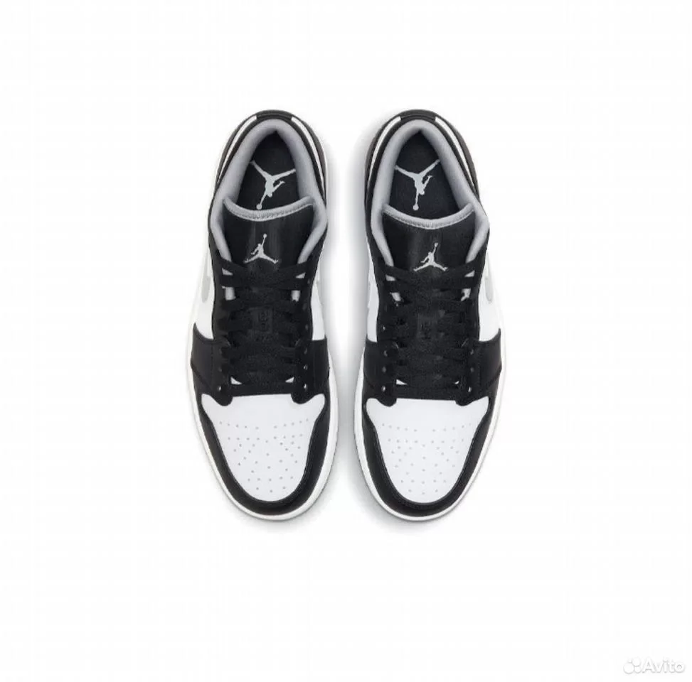 Кроссовки Nike Air Jordan 1 Low Grey&Black - миниатюра 9