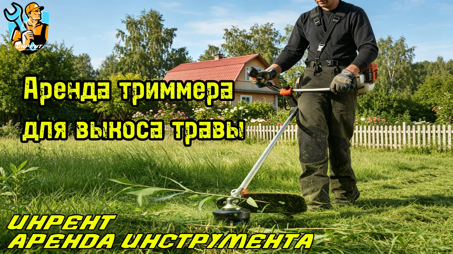 Аренда газонокосилки триммера - миниатюра 2