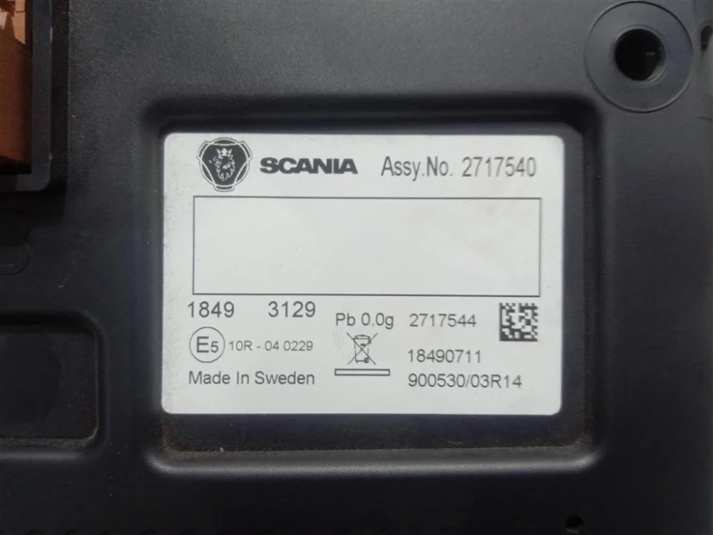 Щиток приборов Scania P 440 DC13 153 L01 PDE 2019 - миниатюра 8