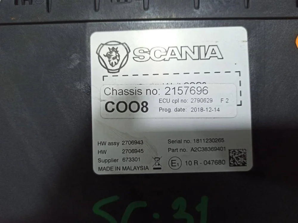Координатор COO8 Scania P 440 DC13 153 L01 PDE - миниатюра 5