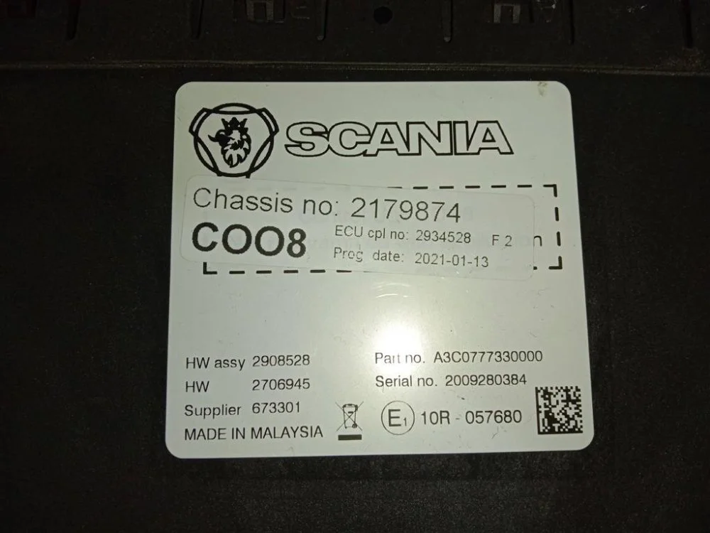 Координатор COO8 Scania G 500 DC13 146 W01 XPI - миниатюра 5
