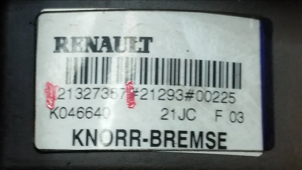 Кран тормозной главный Renault K 9596-09-50 DXI 13 - миниатюра 7