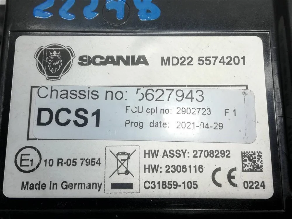 Блок управления DCS1 левый Scania G 500 DC13 146 - миниатюра 4
