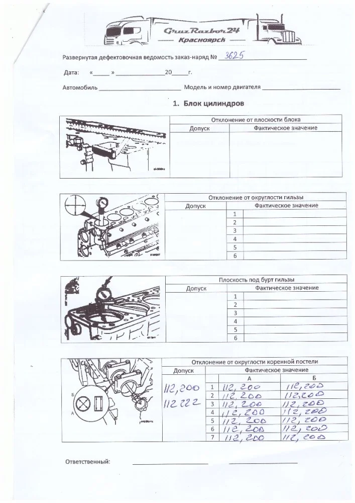 Блок цилиндров Scania P 400 DC13 103 L01 PDE 400HP - миниатюра 8