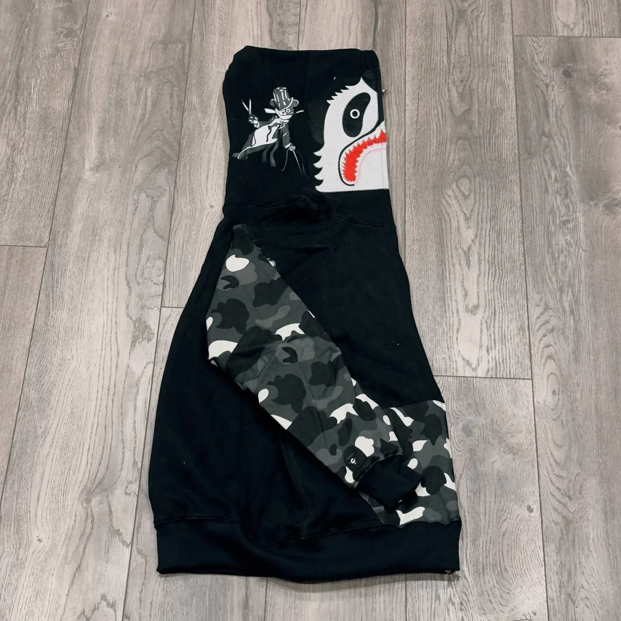 Зип Худи Bape Panda Black Camo - миниатюра 2