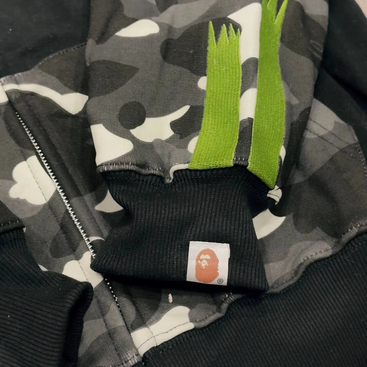 Зип Худи Bape Panda Black Camo - миниатюра 8