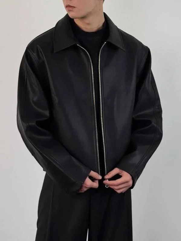 Кожаная куртка Rick Owens Type - миниатюра 3