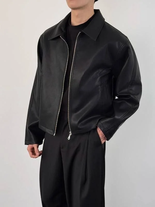 Кожаная куртка Rick Owens Type - миниатюра 4