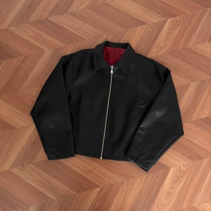Кожаная куртка Rick Owens Type - миниатюра 9
