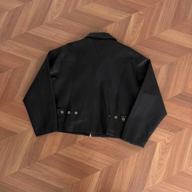 Кожаная куртка Rick Owens Type - миниатюра 10