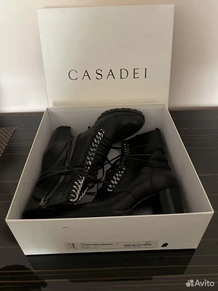Ботильоны Casadei 38 - миниатюра 5