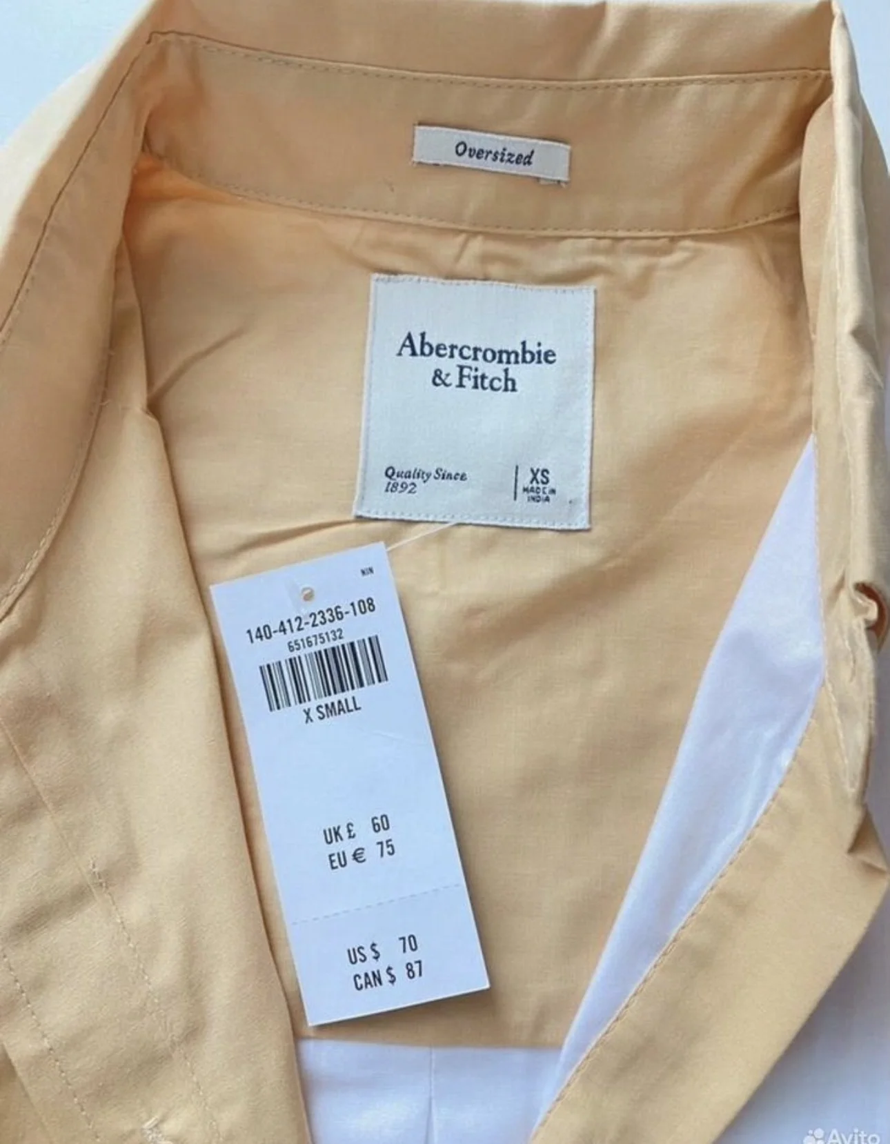 Abercrombie fitch рубашка женская - миниатюра 3